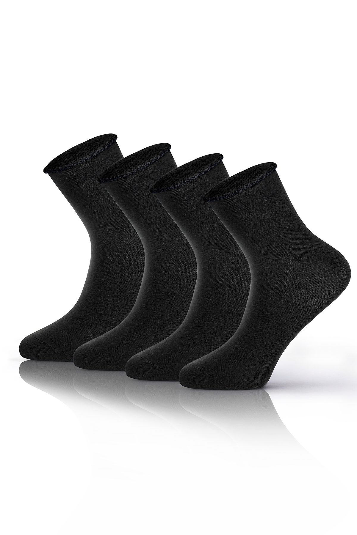 KaeLaurean Men's 4-Pack Seamless Elastic Socks 