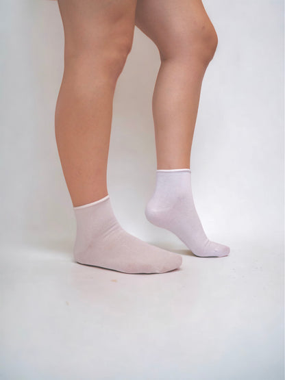 Women's 4-Pack Cotton Non-Elastic Seamless Flexible Non-Squeezing Diabetic Sugar Socks