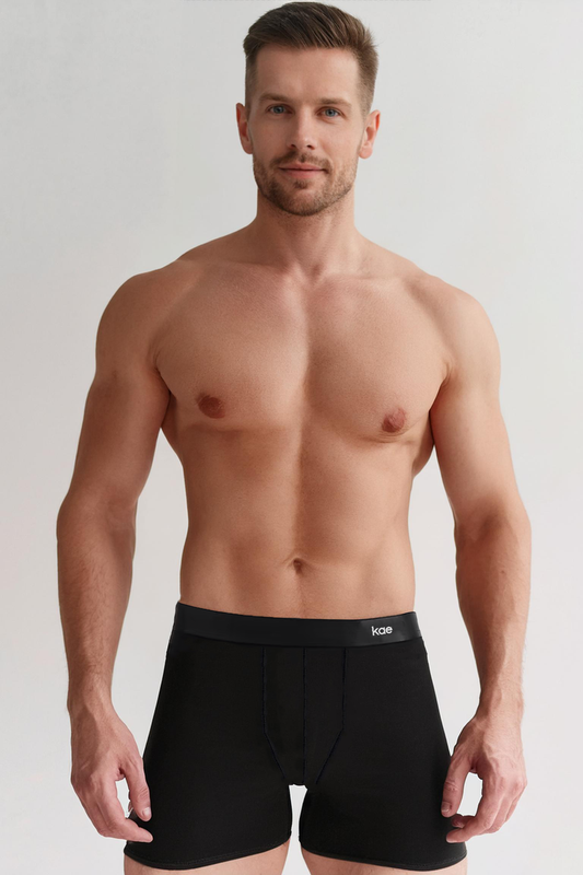 Men's Black Boxer Long Lasting Comfortable and Breathable