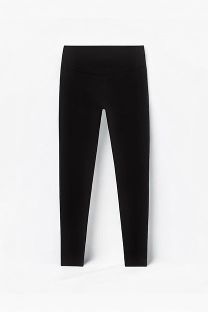 "Black High Waist Slimming Sports Leggings