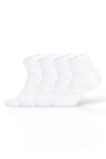 Women's 4-Pack Cotton Non-Elastic Seamless Flexible Non-Squeezing Diabetic Sugar Socks